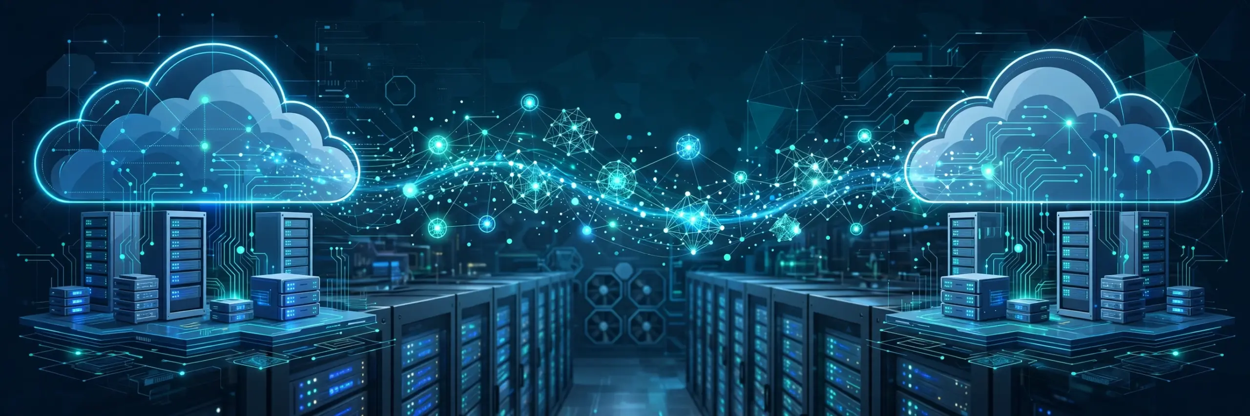 Cloud platforms connecting AI models between data centers