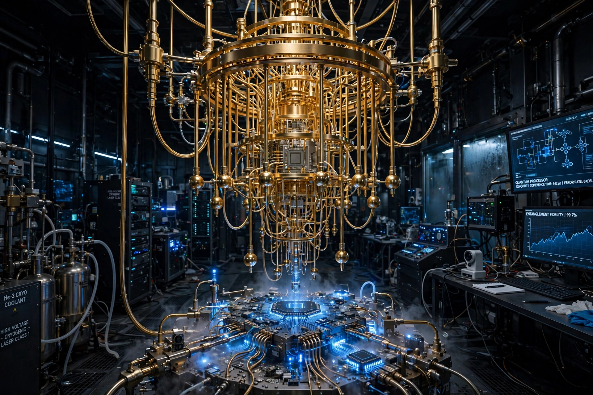 The future of quantum computing illustration